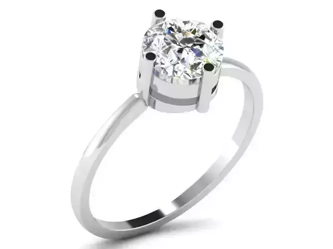 Light Weight White Gold Diamond Ring DR-5983