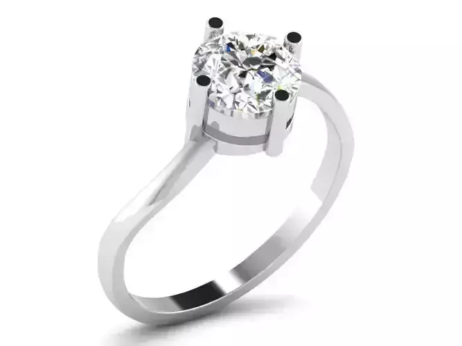 Light Weight White Gold Diamond Ring DR-5985