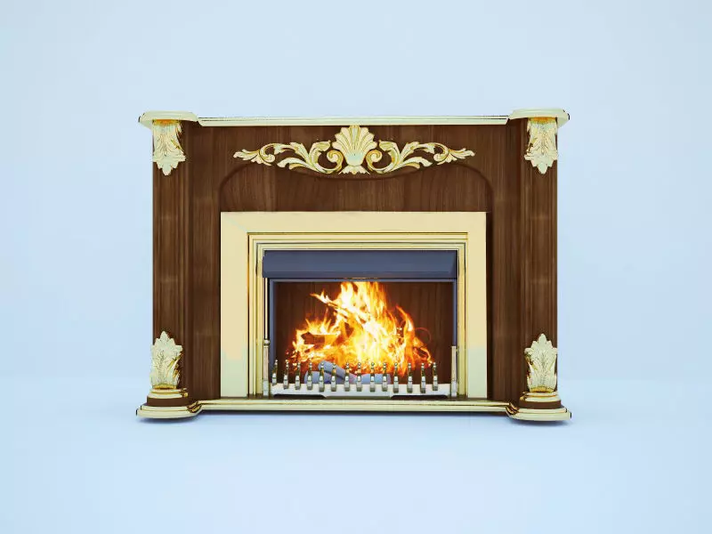 Bellavita fireplace by Modenese 3D model_0