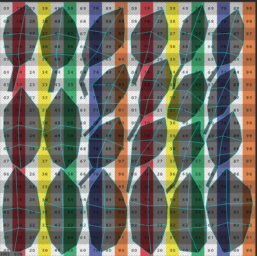 Cherry Leaves Leaf Autumn Fall  Low-poly 3D model_11