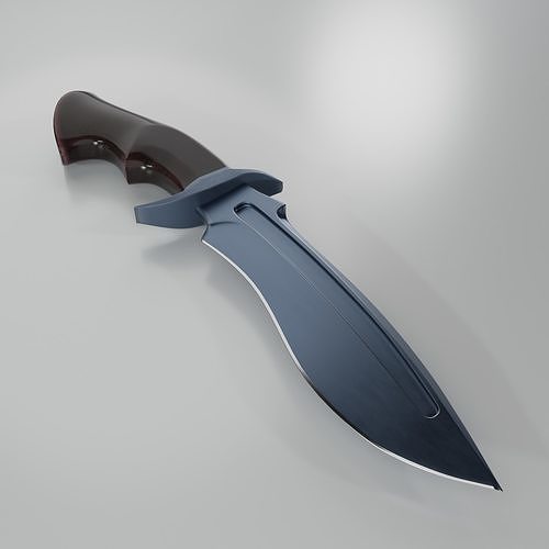 Hunting knife Low-poly 3D model