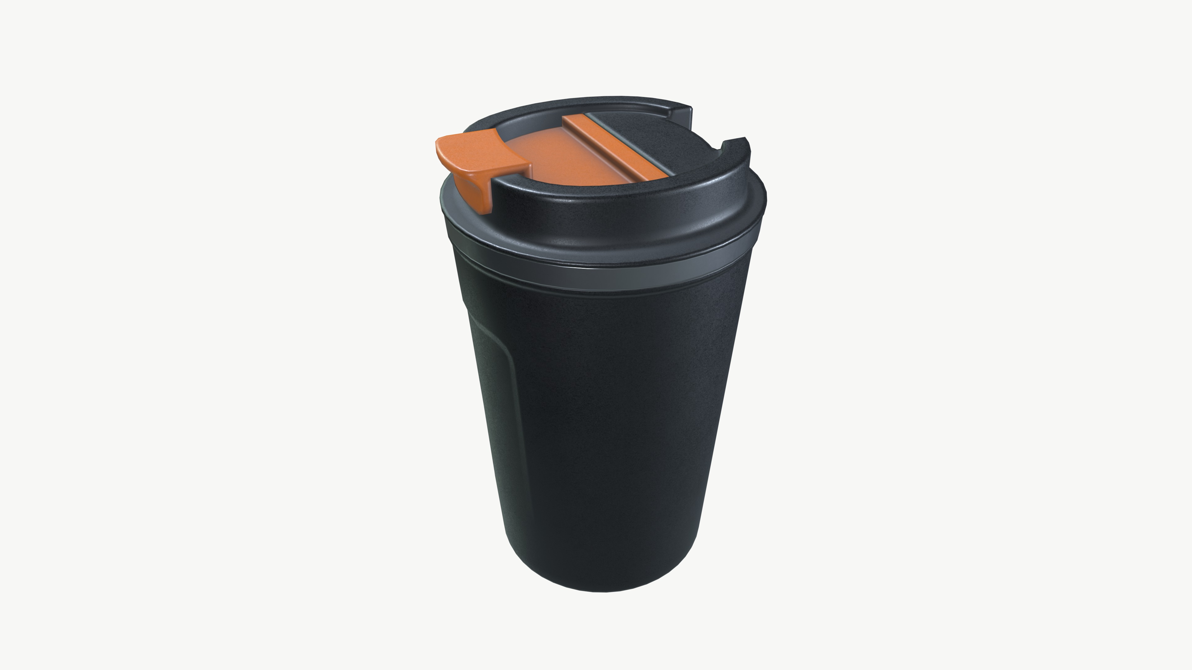 Protein shaker Low-poly 3D model_3