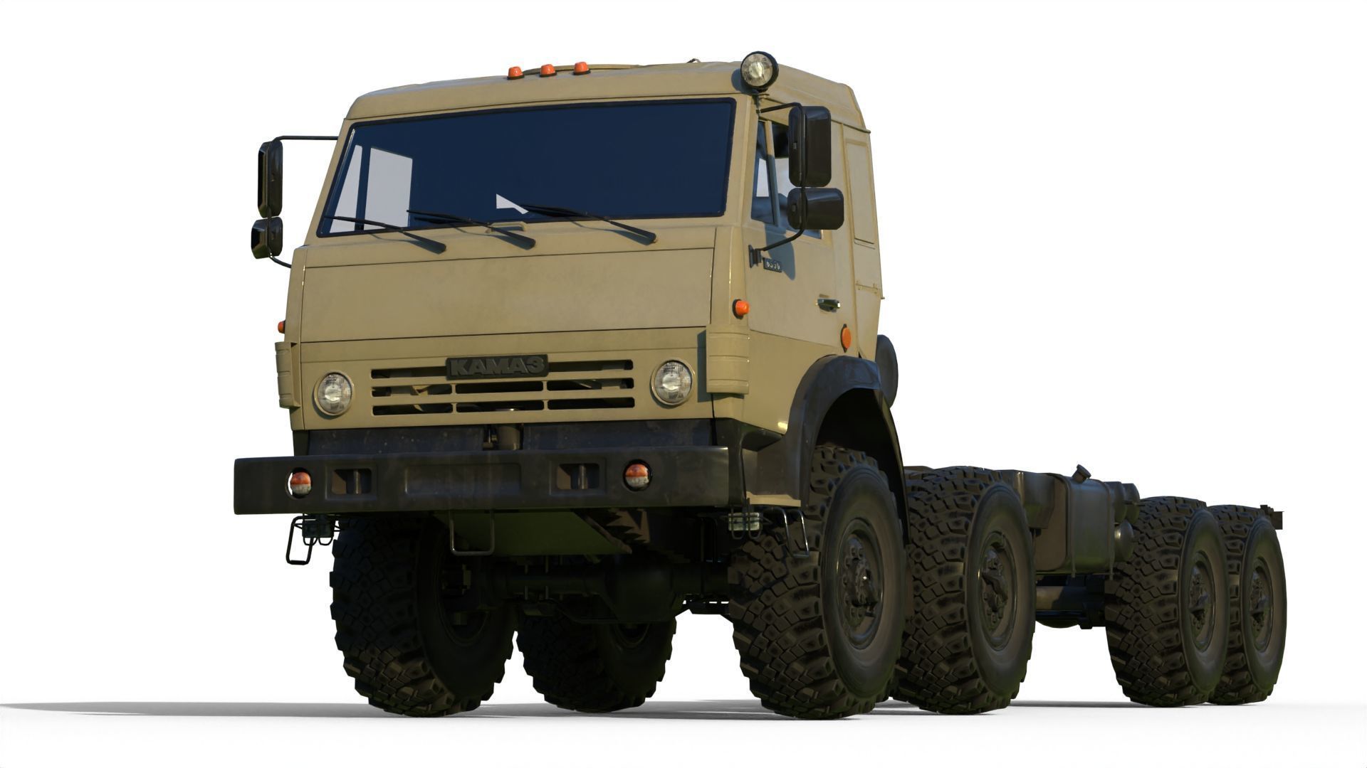Kamaz-6350 Heavy utility truck 3D model_1