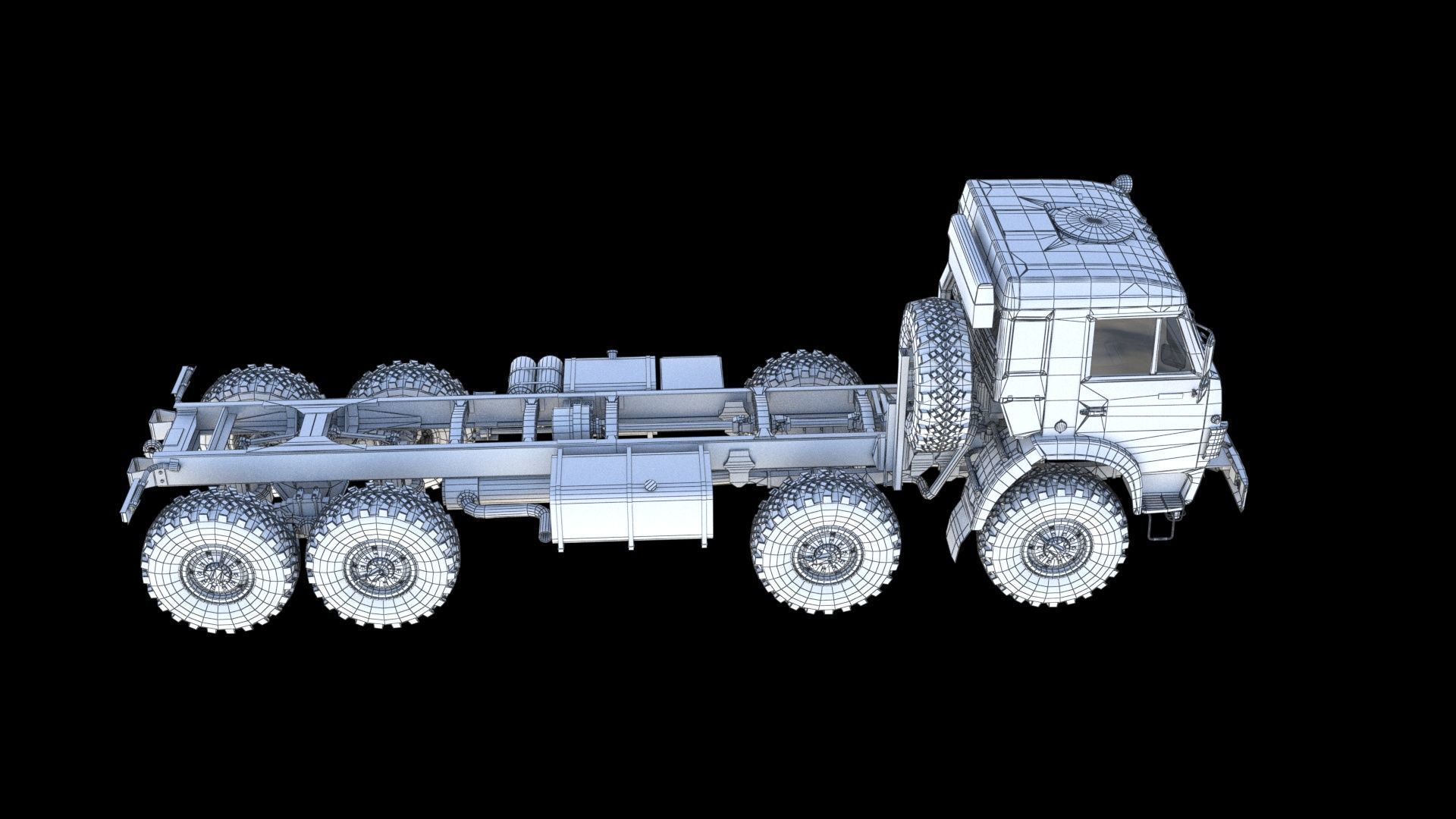 Kamaz-6350 Heavy utility truck 3D model_18