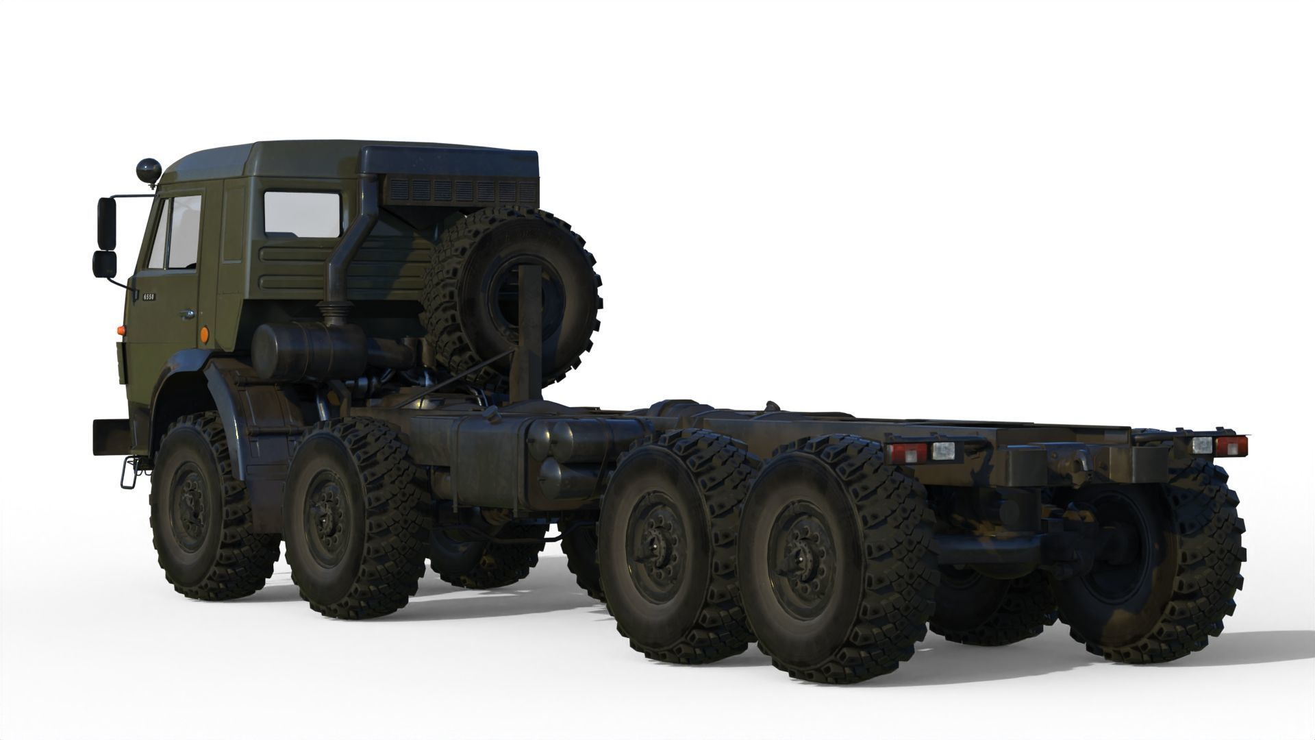 Kamaz-6350 Heavy utility truck 3D model_11