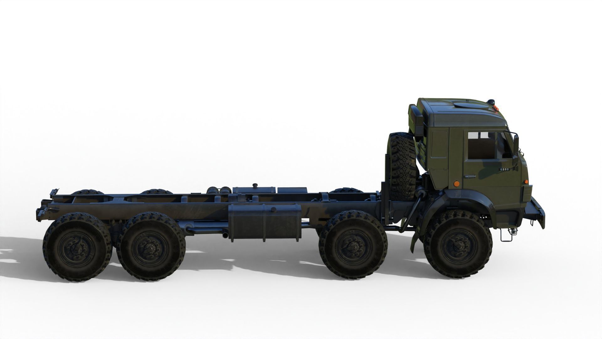 Kamaz-6350 Heavy utility truck 3D model_3