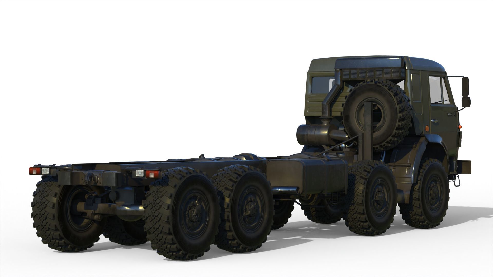 Kamaz-6350 Heavy utility truck 3D model_9