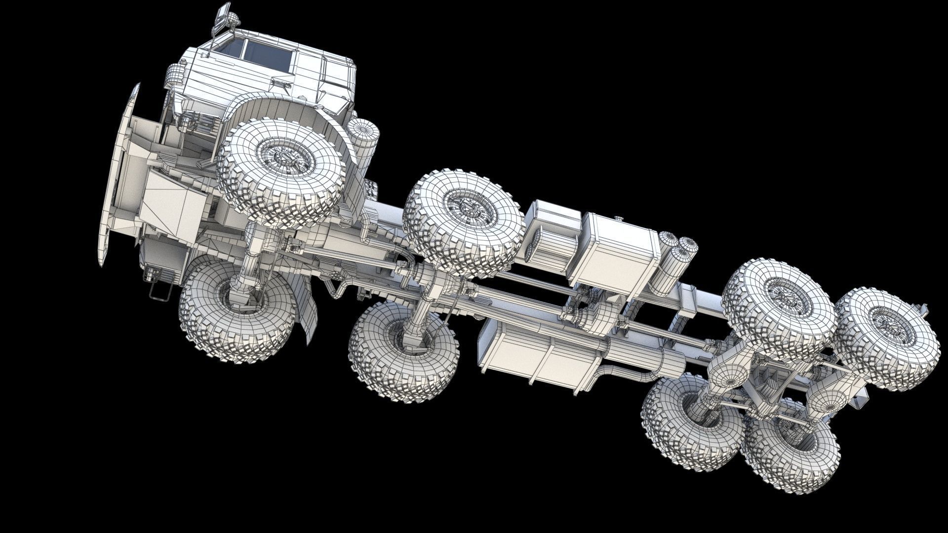 Kamaz-6350 Heavy utility truck 3D model_19