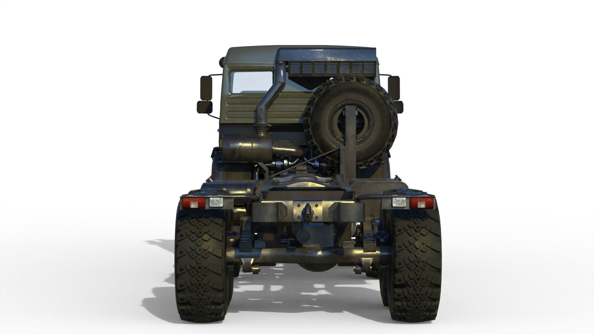 Kamaz-6350 Heavy utility truck 3D model_10