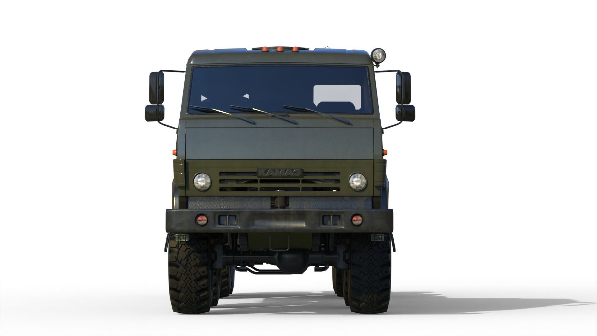 Kamaz-6350 Heavy utility truck 3D model_5