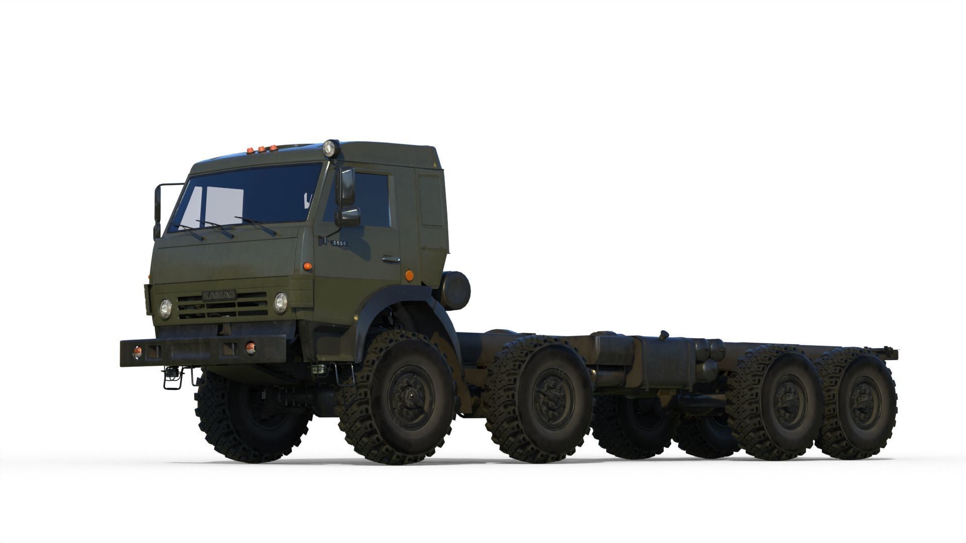Kamaz-6350 Heavy utility truck 3D model_6