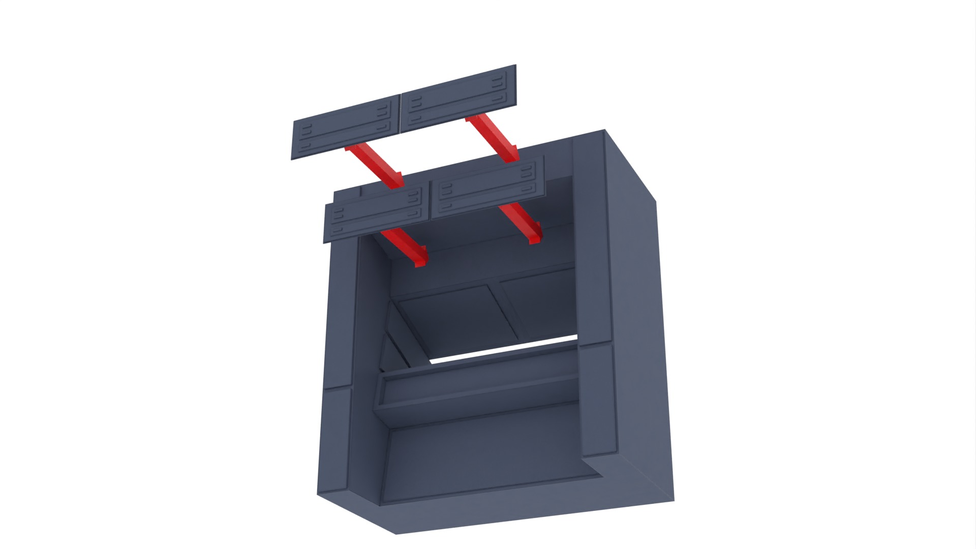 Set 3 - Docking bay Command Office 1-12 scale Blackseries 3D print model_26