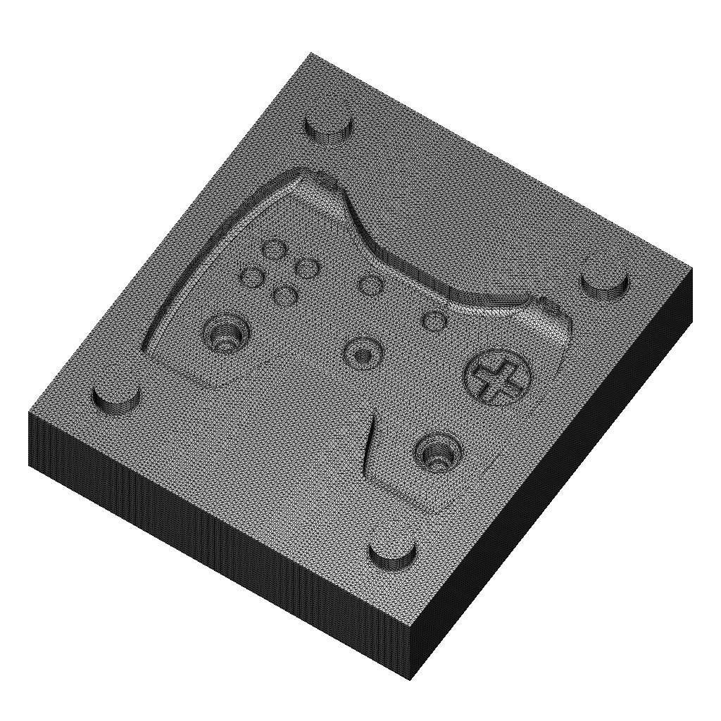 Chocolate Mold Gamepad 3D print model_3