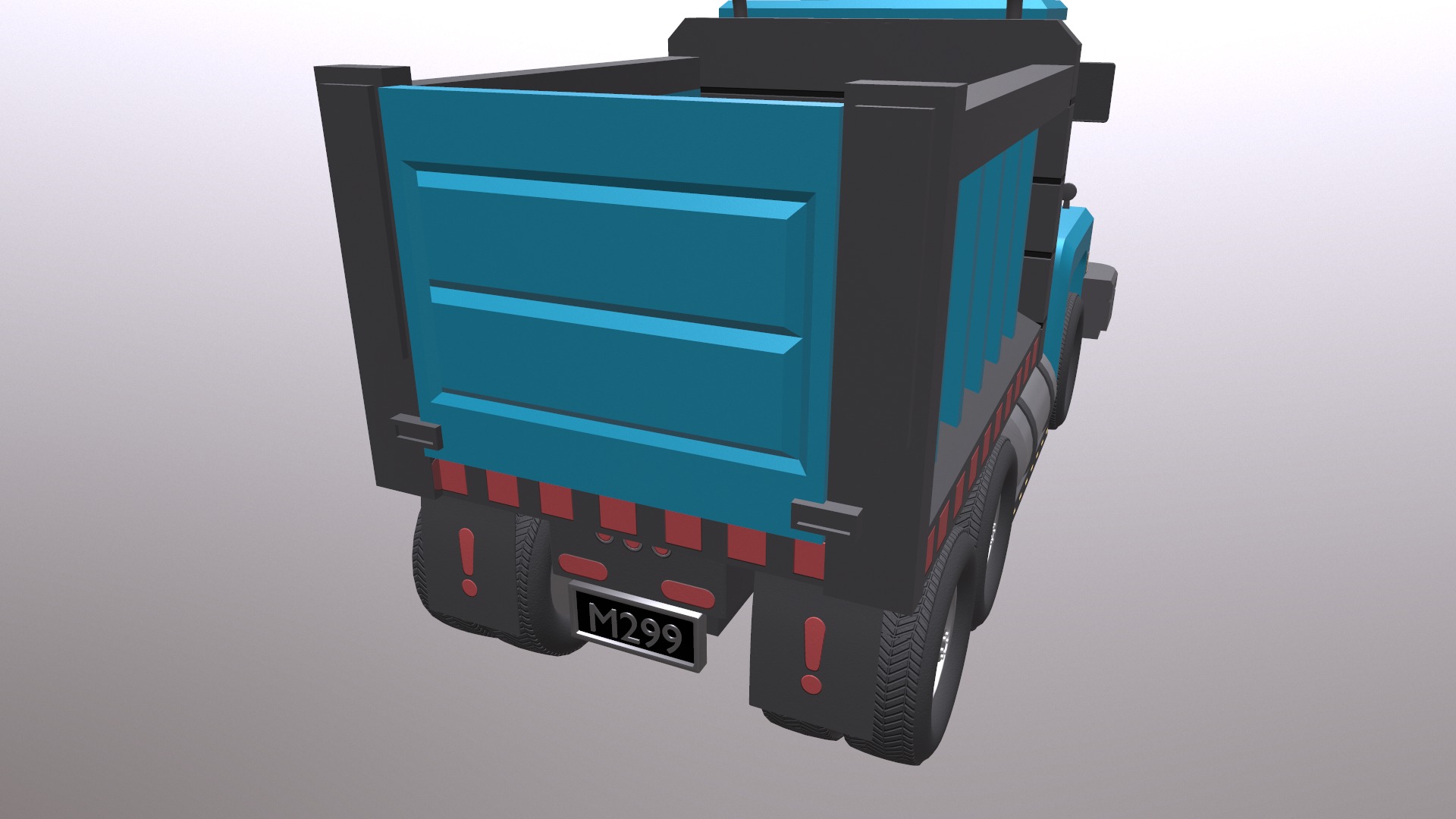 Load Trucktor With Rigged 3D model_24
