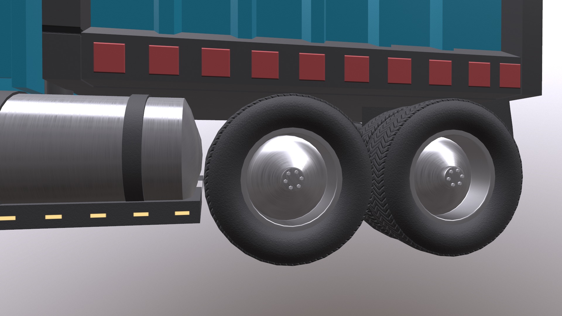 Load Trucktor With Rigged 3D model_31