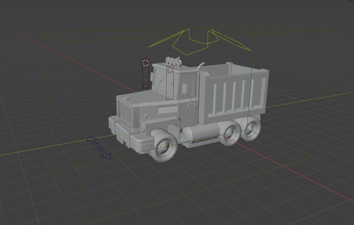 Load Trucktor With Rigged 3D model_67