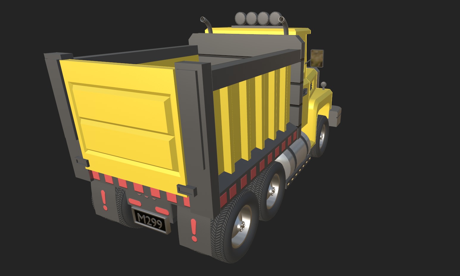 Load Trucktor With Rigged 3D model_53