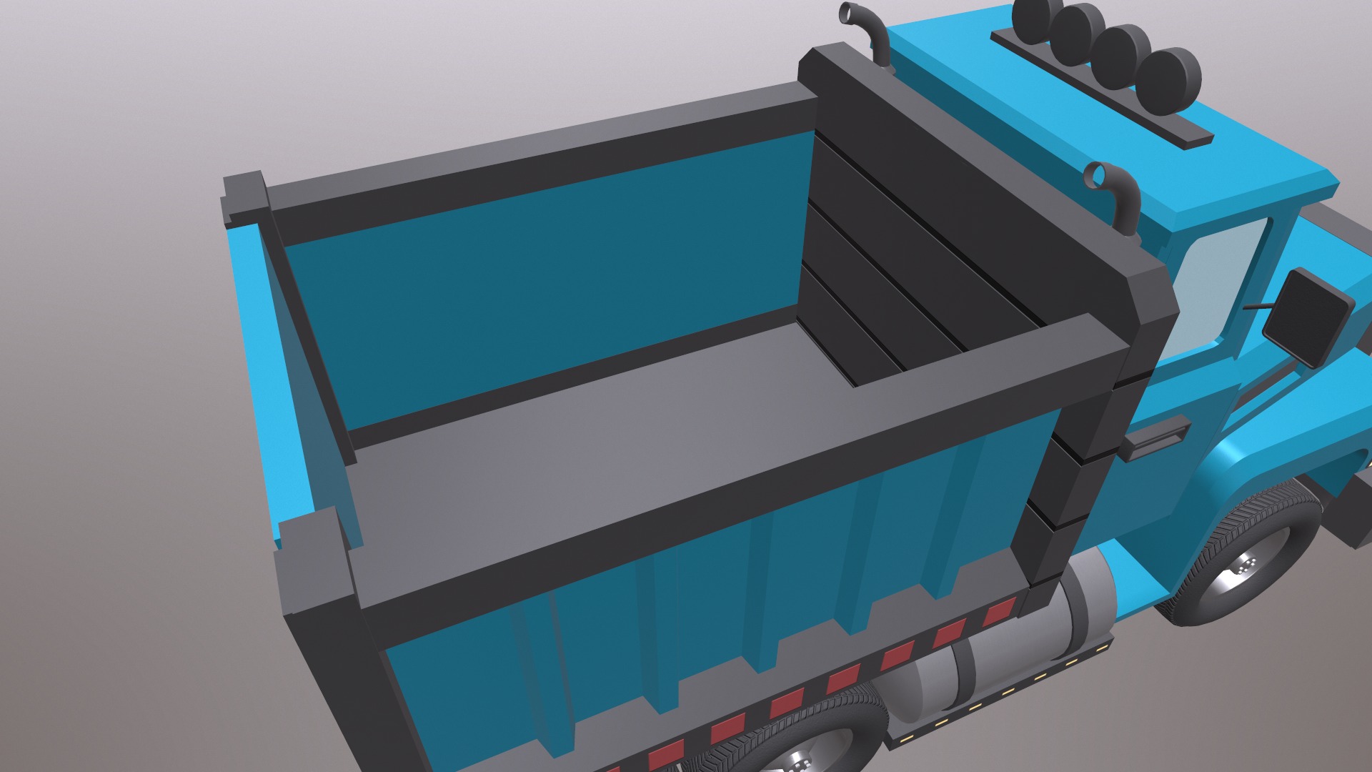 Load Trucktor With Rigged 3D model_28