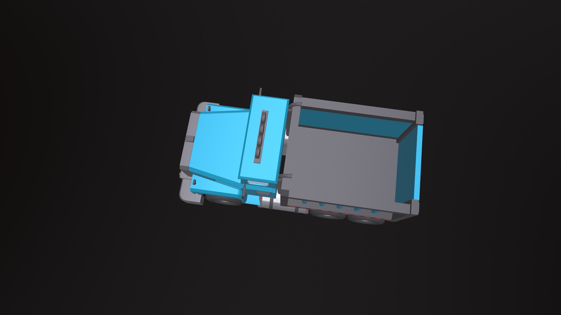 Load Trucktor With Rigged 3D model_6