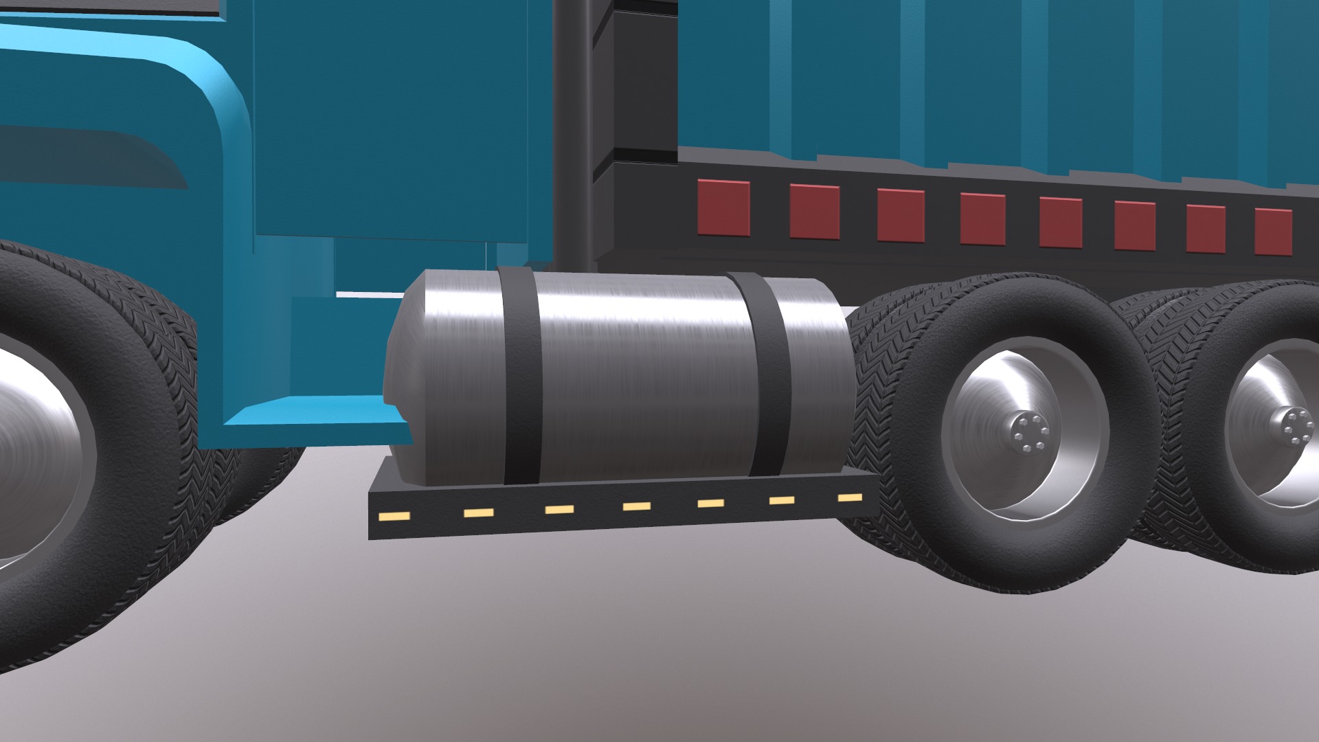 Load Trucktor With Rigged 3D model_30