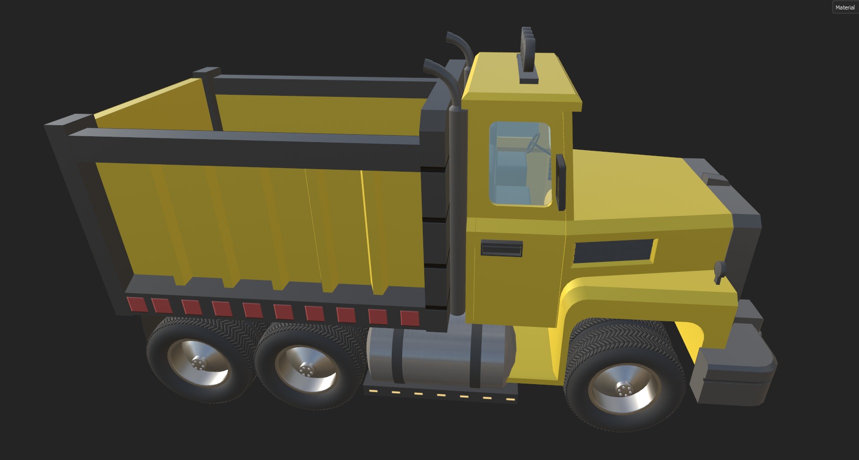 Load Trucktor With Rigged 3D model_51