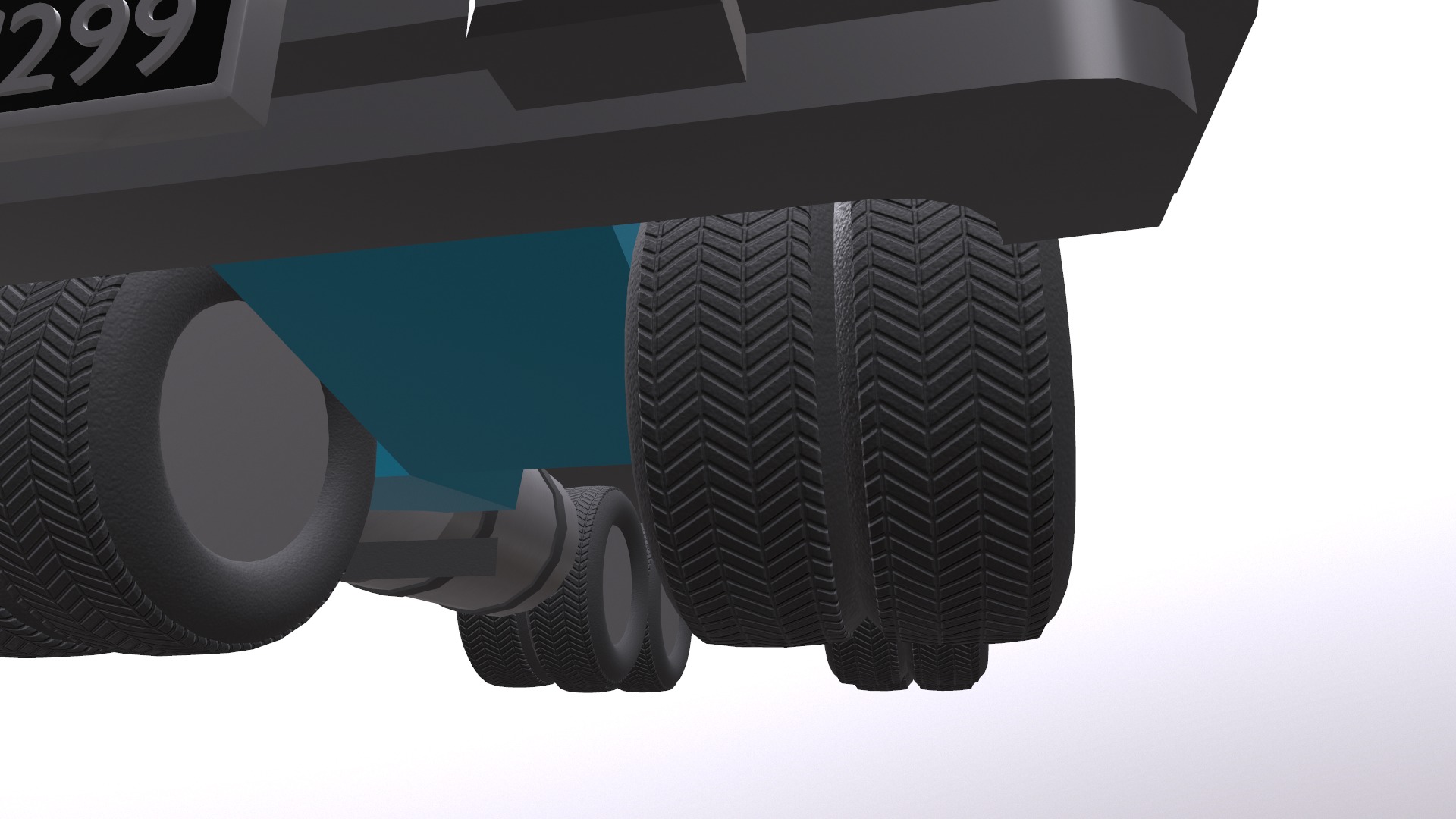 Load Trucktor With Rigged 3D model_8
