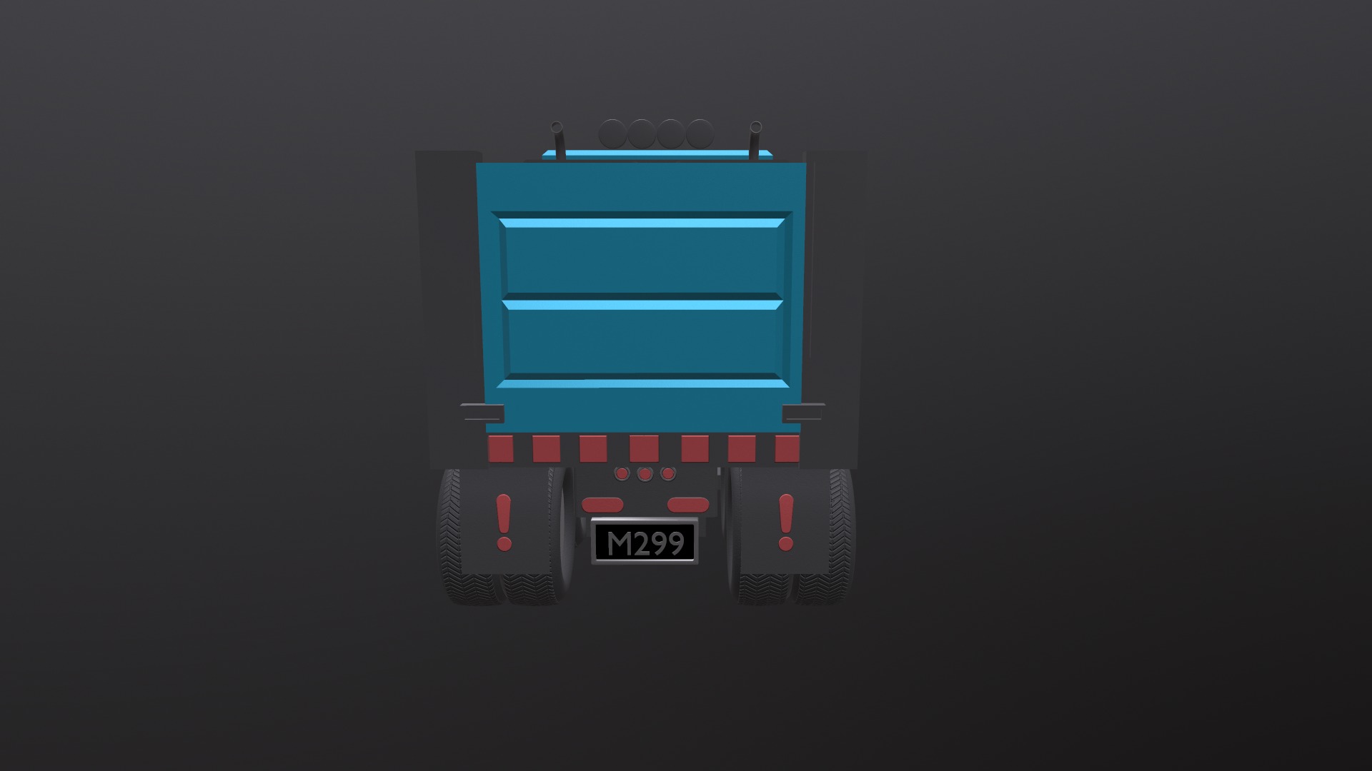 Load Trucktor With Rigged 3D model_17