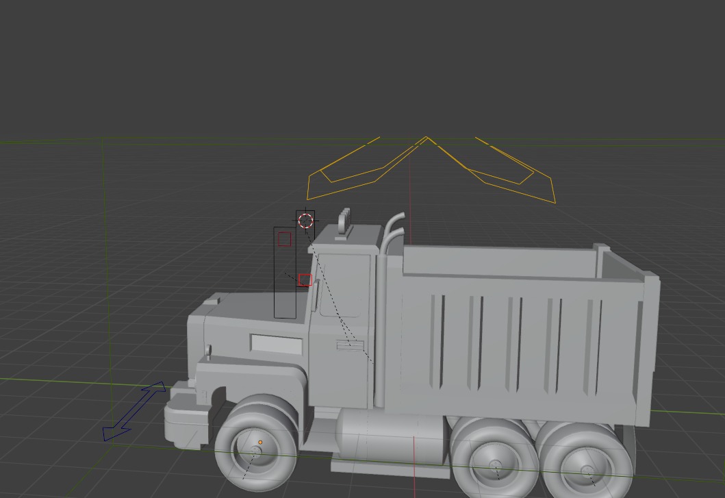 Load Trucktor With Rigged 3D model_61