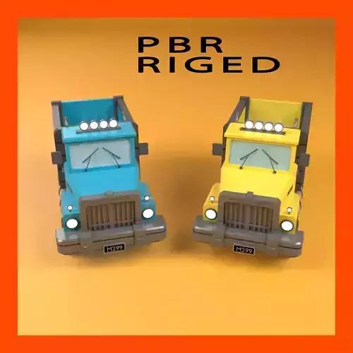 Load Trucktor With Rigged 3D model