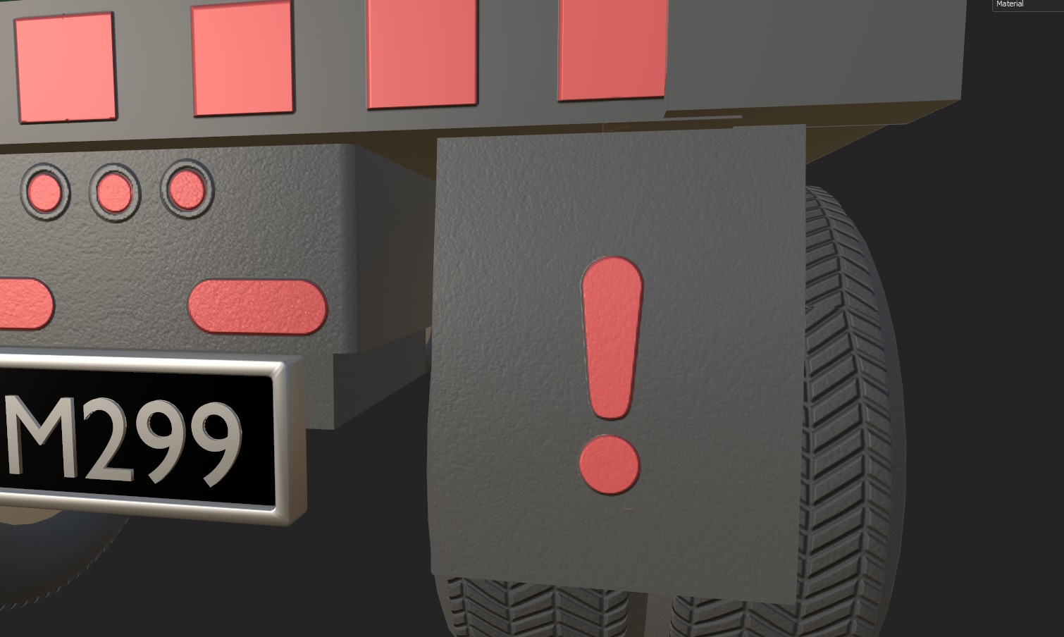 Load Trucktor With Rigged 3D model_47