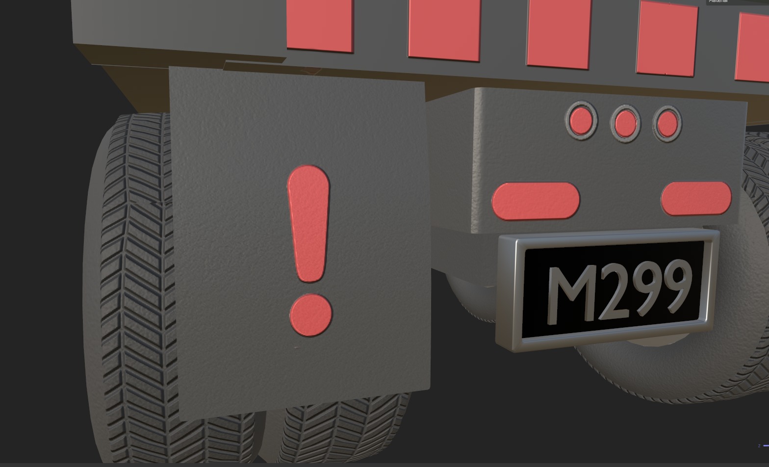 Load Trucktor With Rigged 3D model_59