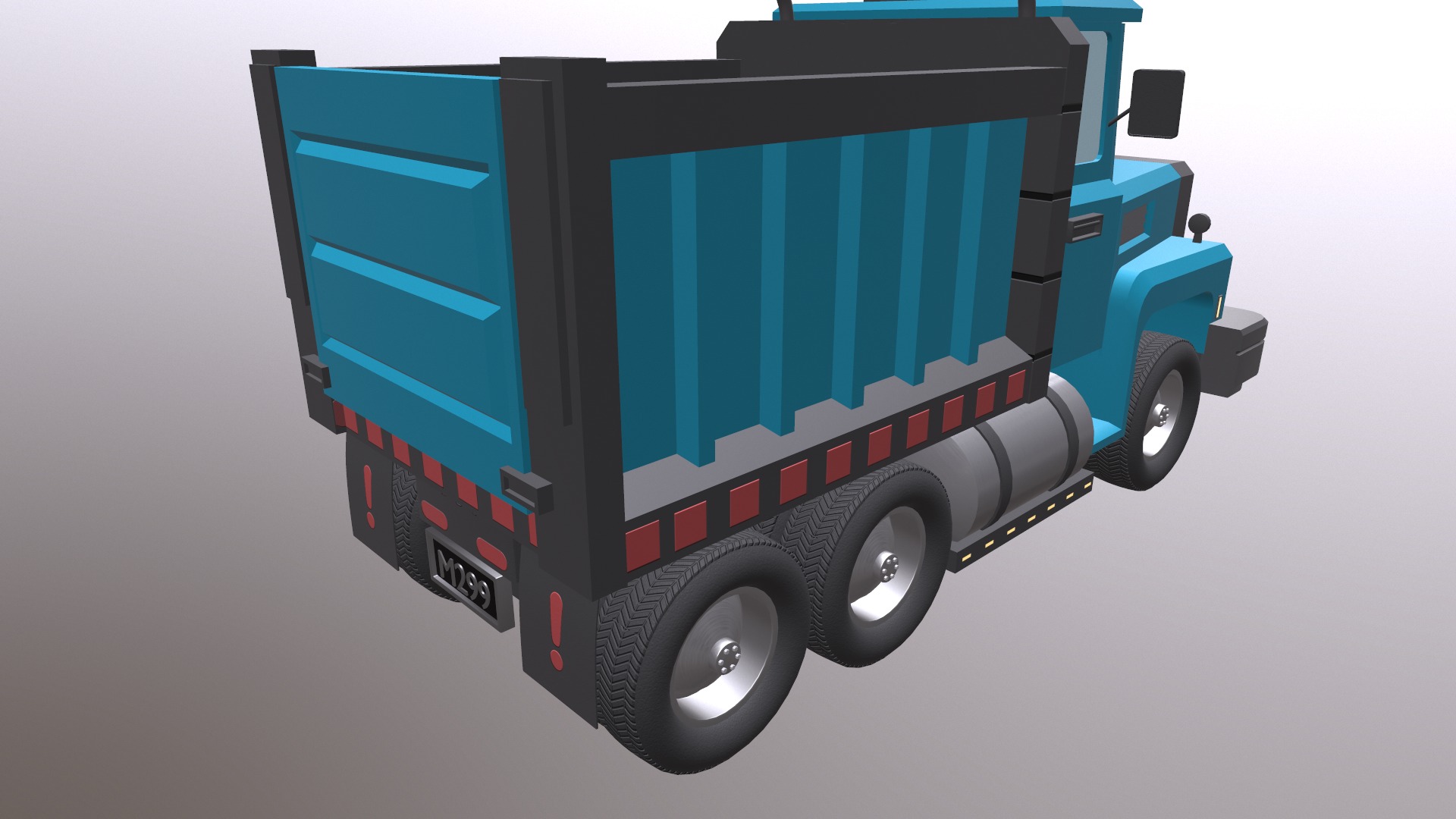 Load Trucktor With Rigged 3D model_12