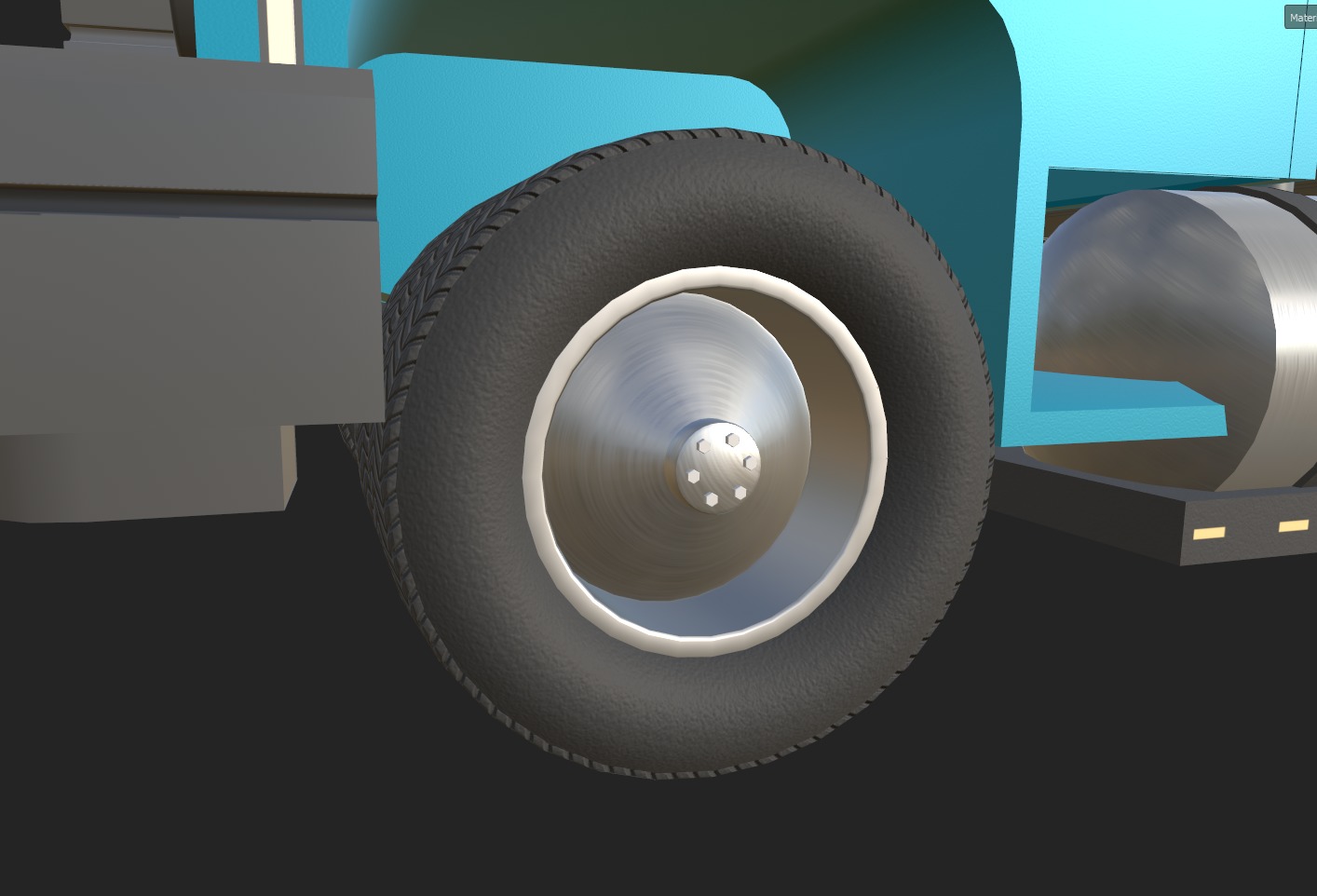 Load Trucktor With Rigged 3D model_41