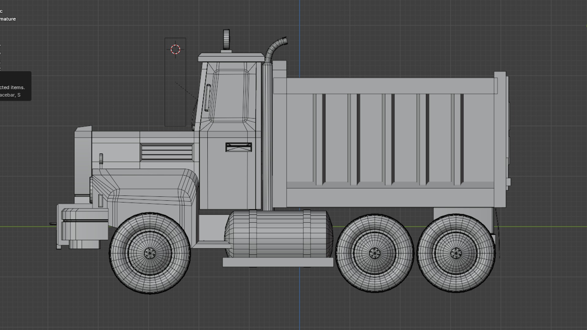 Load Trucktor With Rigged 3D model_69