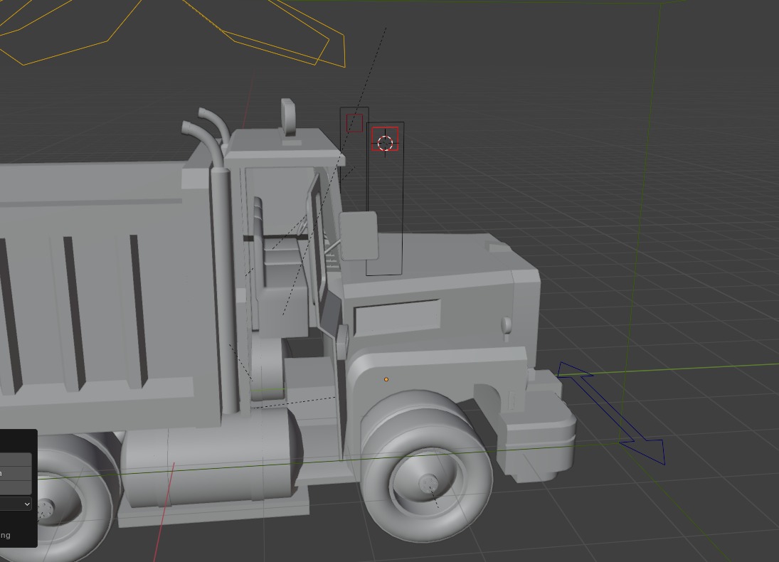 Load Trucktor With Rigged 3D model_63