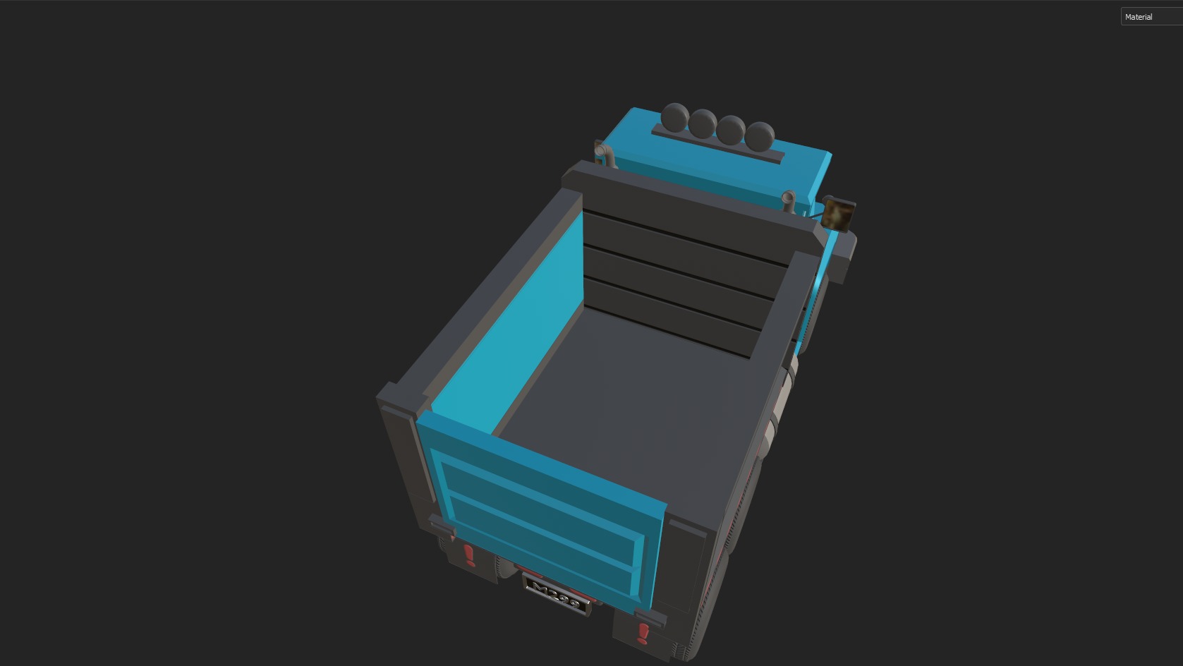 Load Trucktor With Rigged 3D model_49