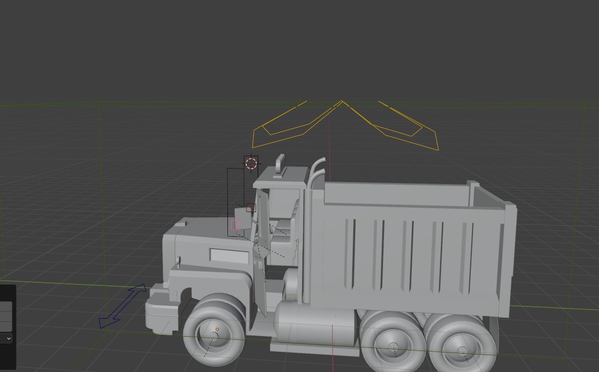 Load Trucktor With Rigged 3D model_66
