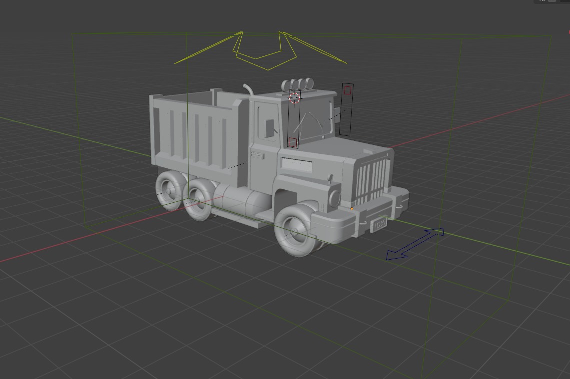 Load Trucktor With Rigged 3D model_4