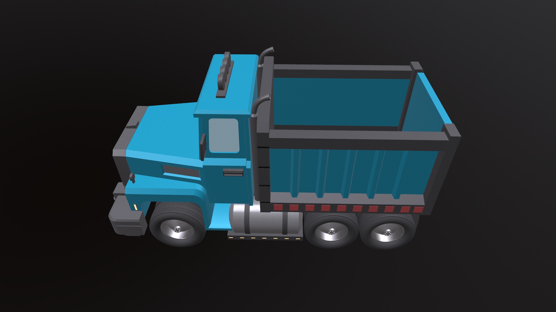 Load Trucktor With Rigged 3D model_10