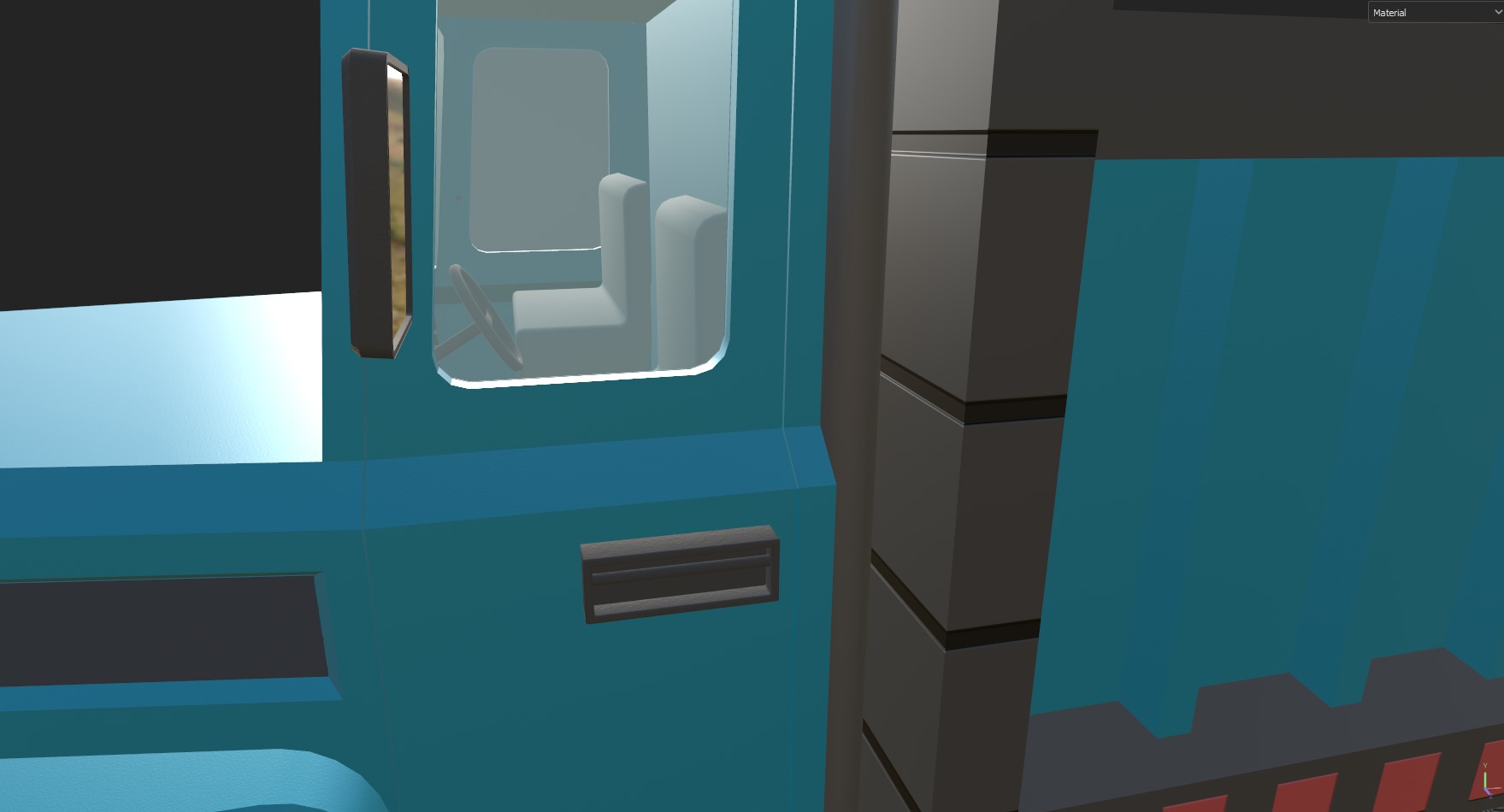 Load Trucktor With Rigged 3D model_43