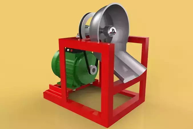 COCONUT GRATING MACHINE GRATER SHREDDER SCRAPER CHOPPER CRUSHER 3D model