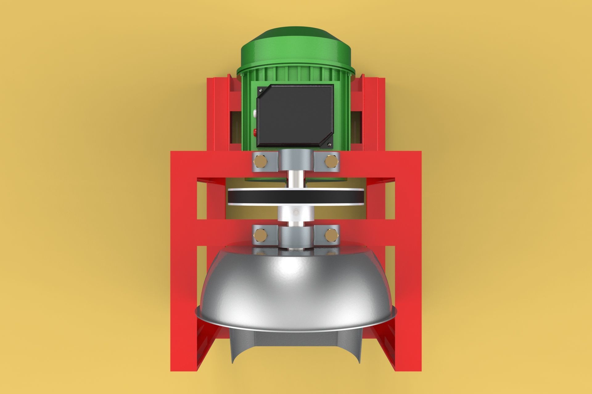 COCONUT GRATING MACHINE GRATER SHREDDER SCRAPER CHOPPER CRUSHER 3D model_19