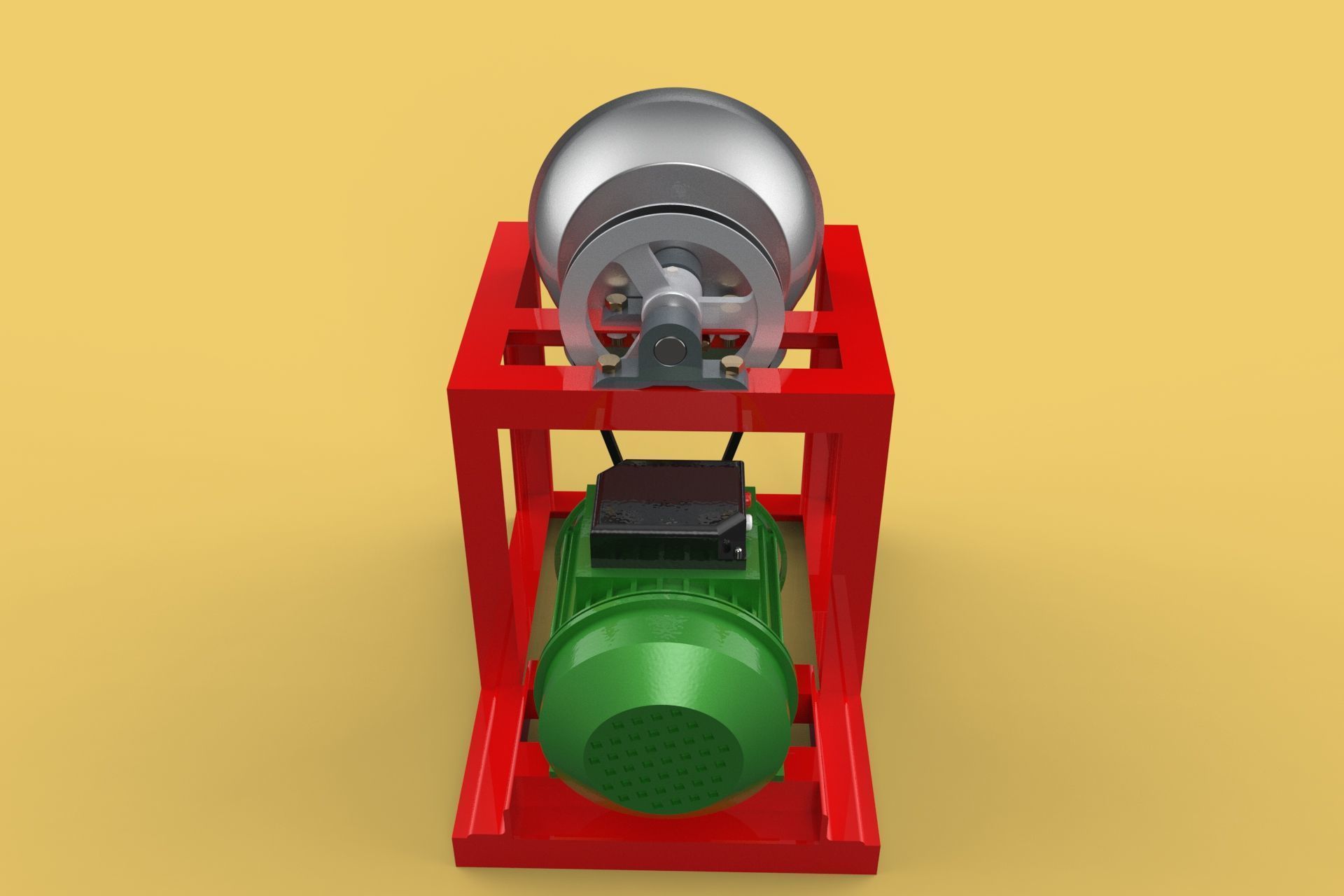 COCONUT GRATING MACHINE GRATER SHREDDER SCRAPER CHOPPER CRUSHER 3D model_14