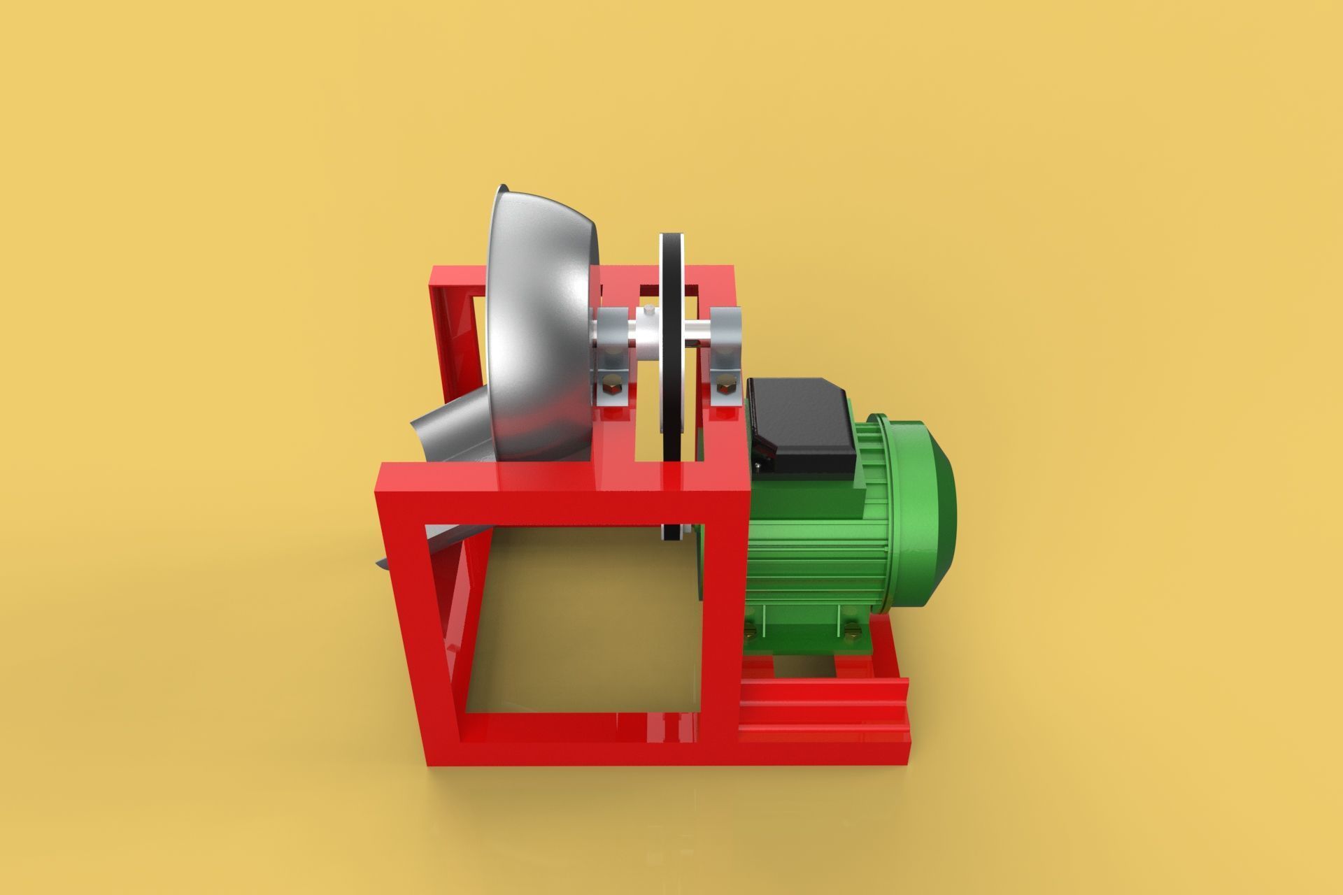 COCONUT GRATING MACHINE GRATER SHREDDER SCRAPER CHOPPER CRUSHER 3D model_18