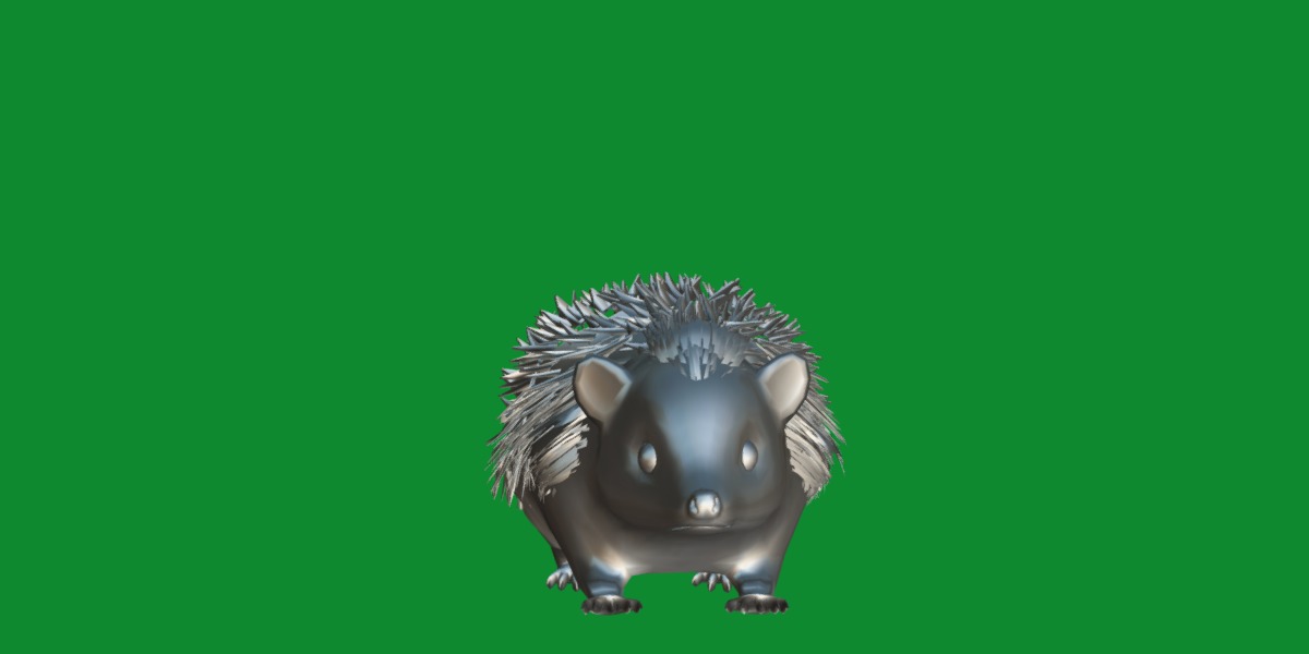 African Pygmy Hedgehog Low-poly 3D model_17