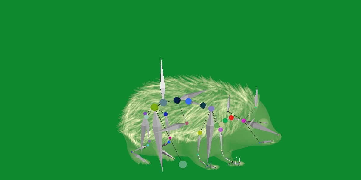 African Pygmy Hedgehog Low-poly 3D model_38