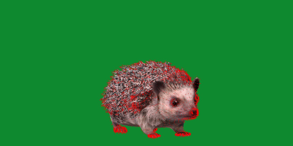 African Pygmy Hedgehog Low-poly 3D model_24