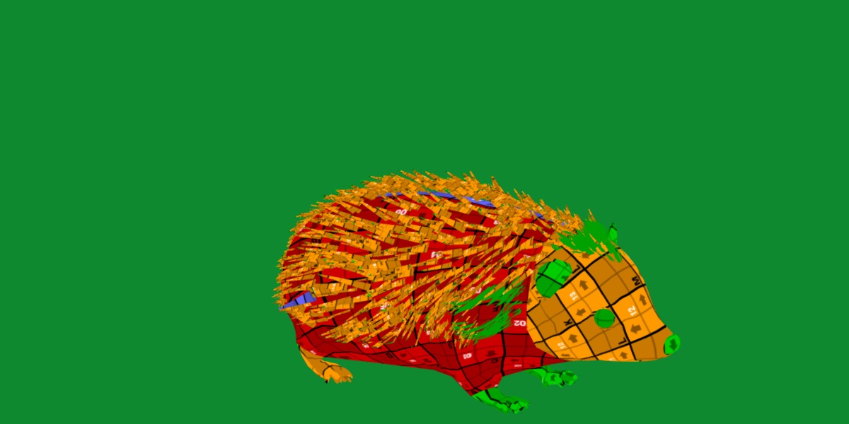 African Pygmy Hedgehog Low-poly 3D model_27