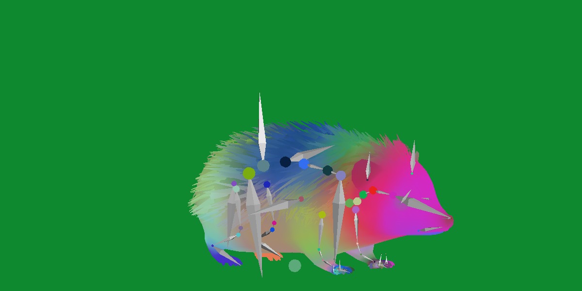 African Pygmy Hedgehog Low-poly 3D model_10