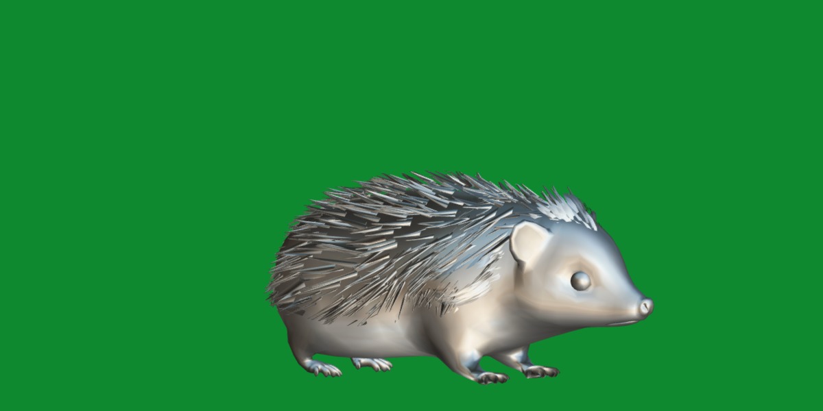 African Pygmy Hedgehog Low-poly 3D model_18